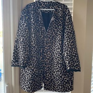 Lord & Taylor leopard print long style jacket